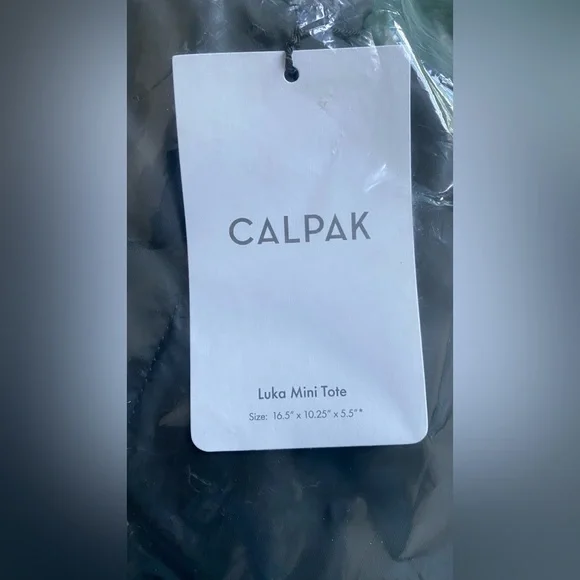 NWT Calpak Luka Mini Tote Matte Black - Picture 4 of 5